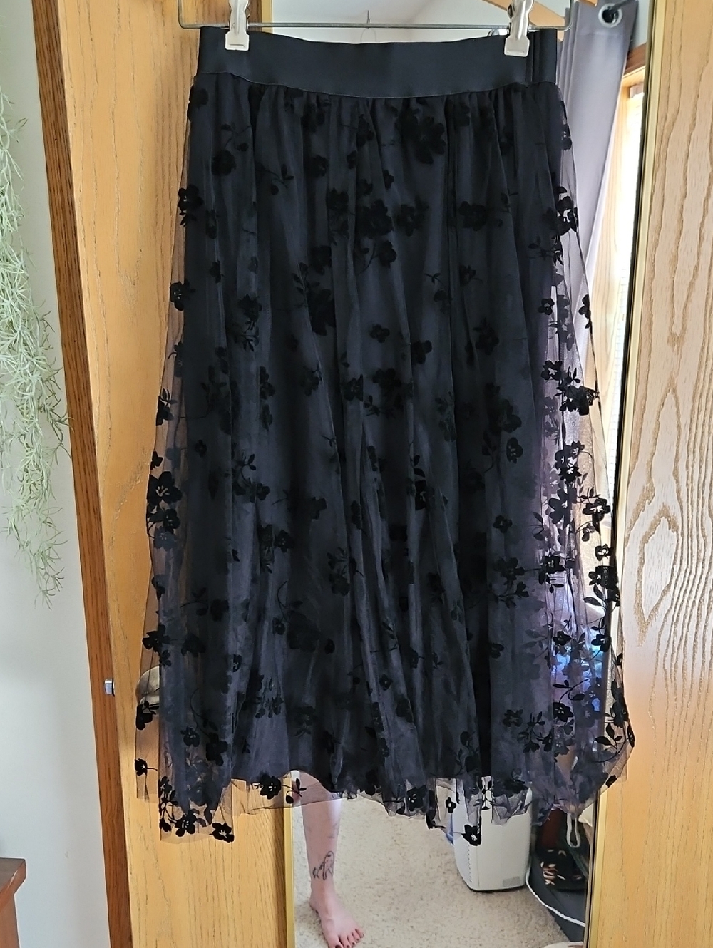 Free People Black Skirt with Branded Waist Tag